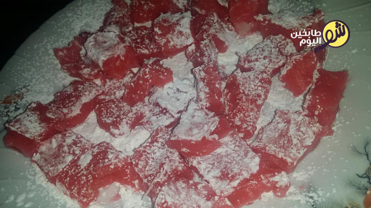 راحة الحلقوم بطعم الورد