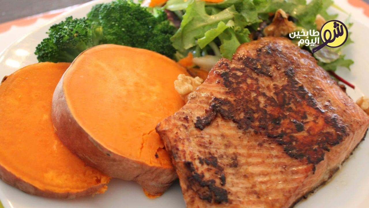 سمك السالمون المشوي