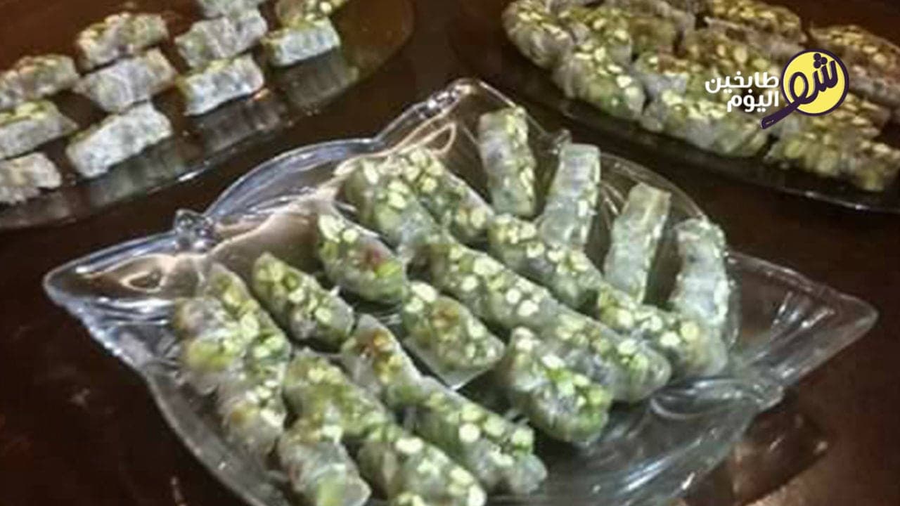 ملبن نوغا بالفستق الحلبي