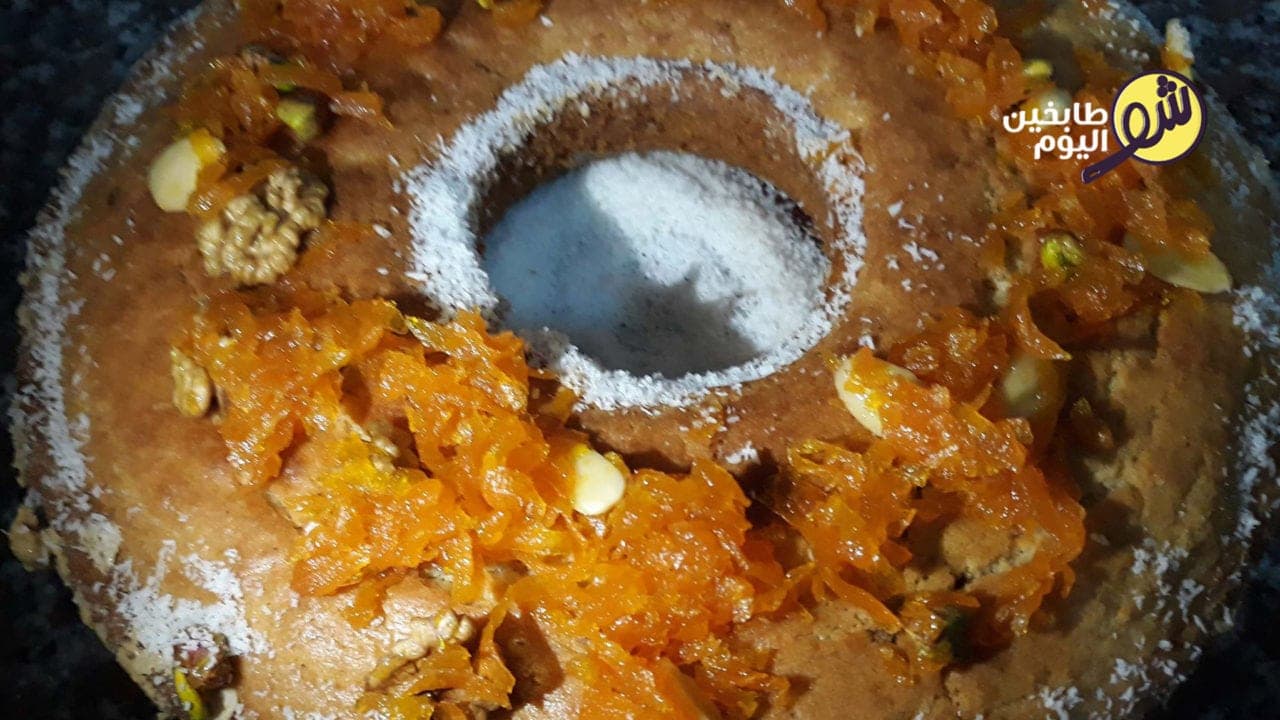 Carrot Cake with Walnuts and Coconut Milk