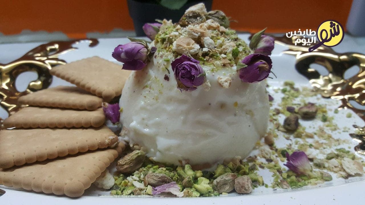 طريقة عمل مهلبية بالبسكويت