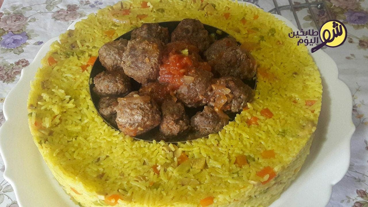 Vegetable Rice Casserole with Kebabs