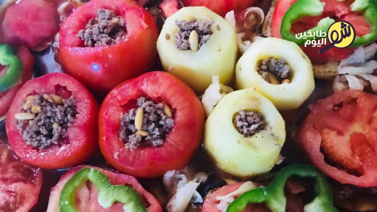 How to Make a Tray of Vegetables Stuffed with Meat