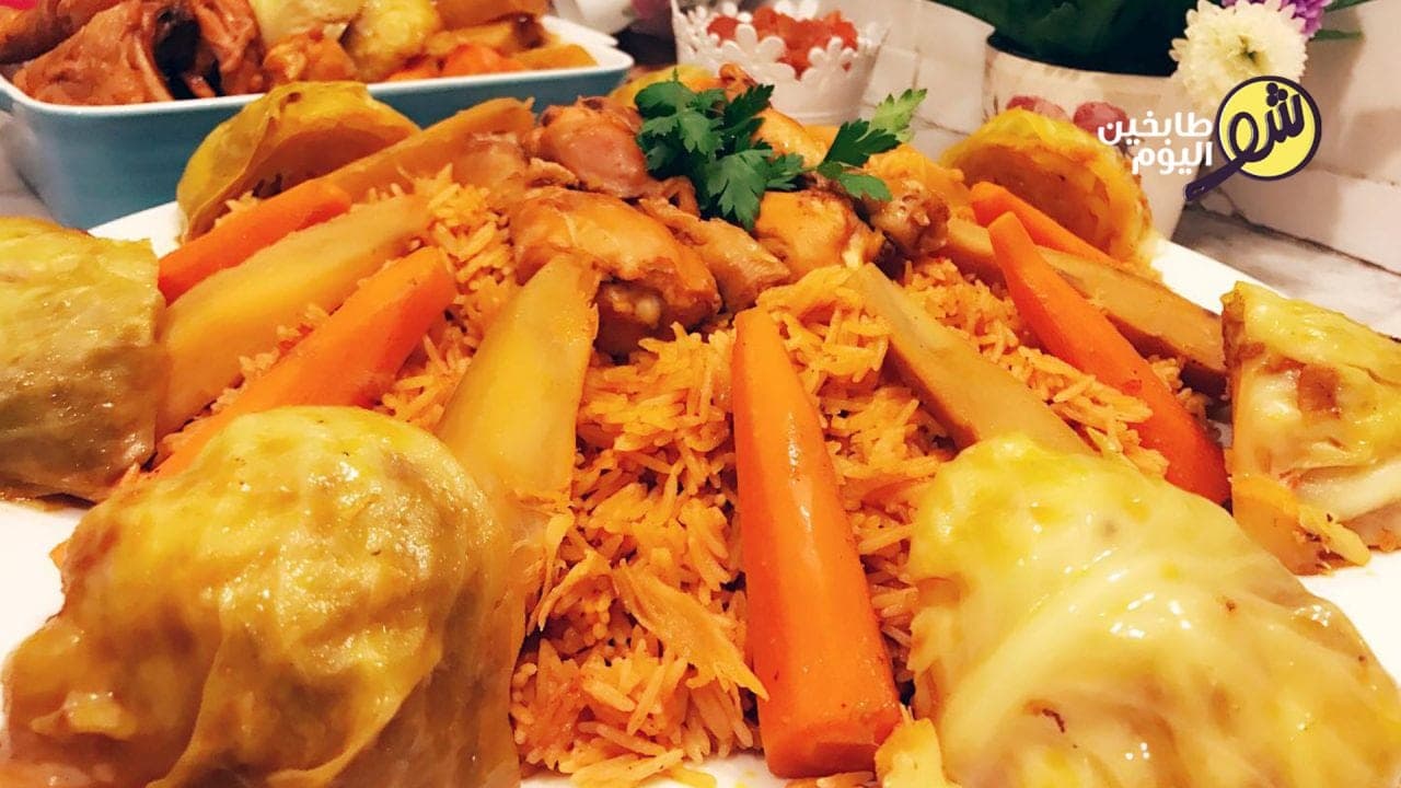 طريقة تحضير شوبو كنار أو الأرز الأحمر مع الدجاج