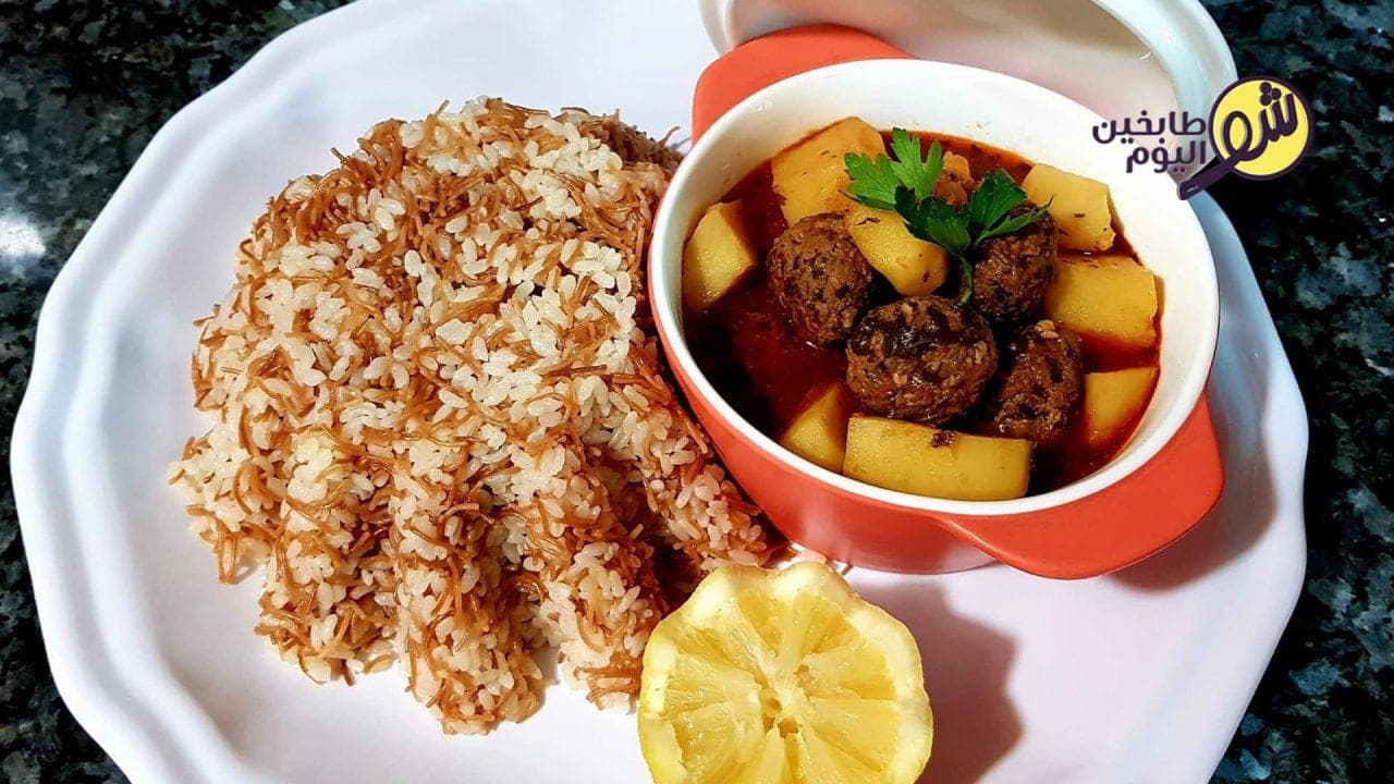 طريقة تحضير يخنة الكفتة مع الرز بالشعيرية؟