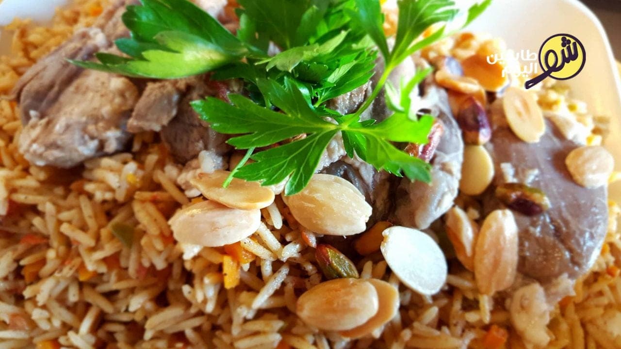 How to Make Kabsa Rice with Meat Pieces