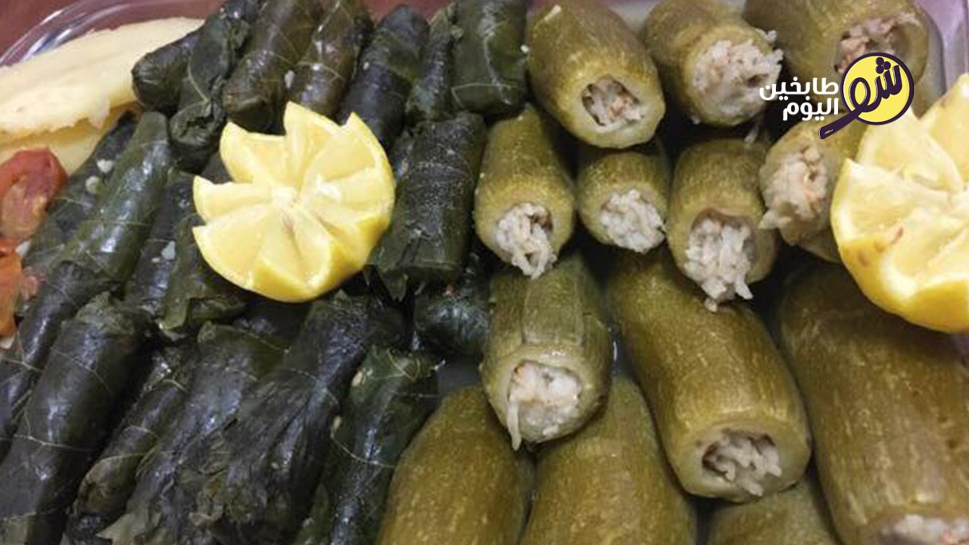 Zucchini and Grape Leaves with Lemon and Garlic