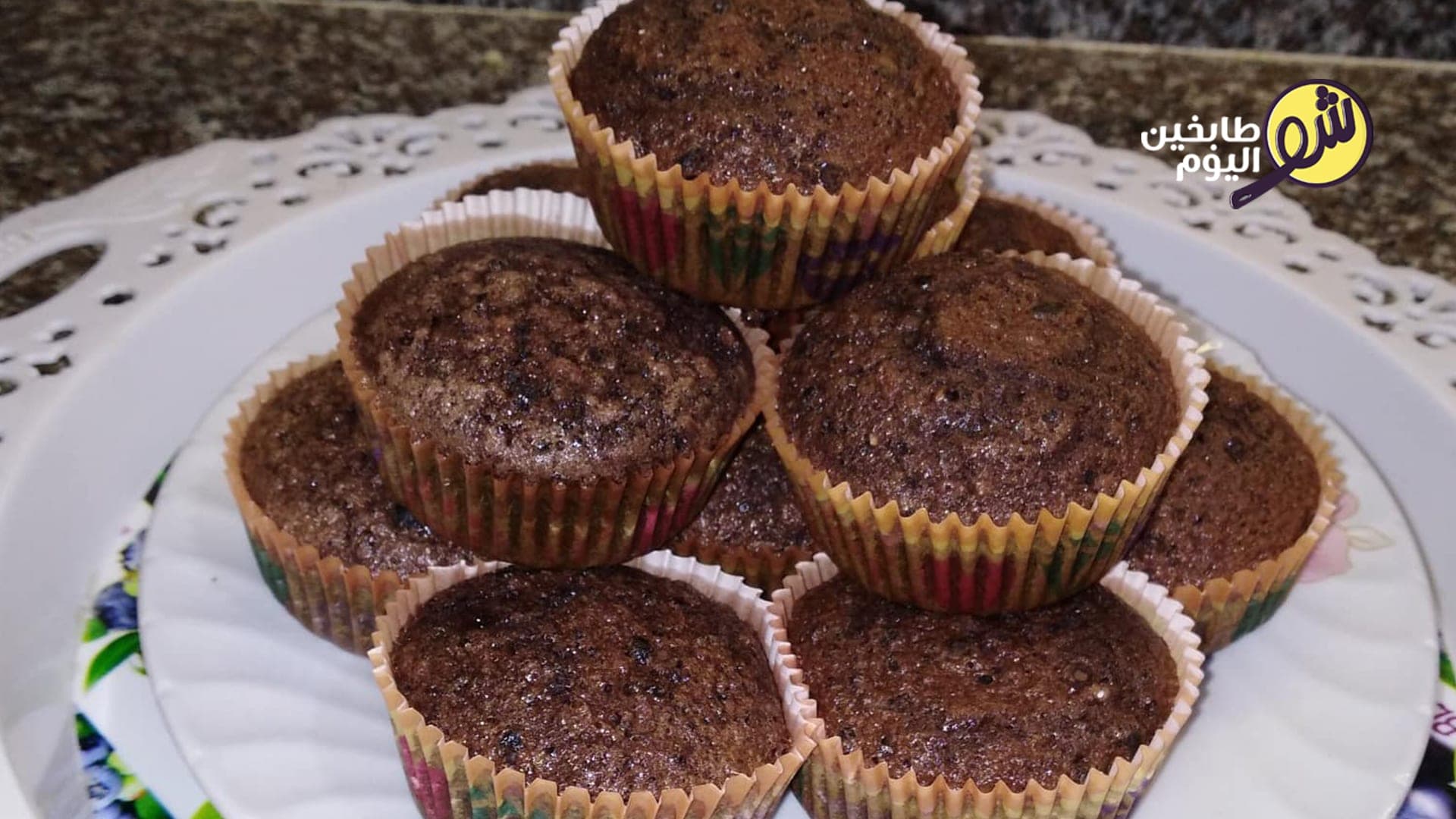 كاب كيك على شوكولا