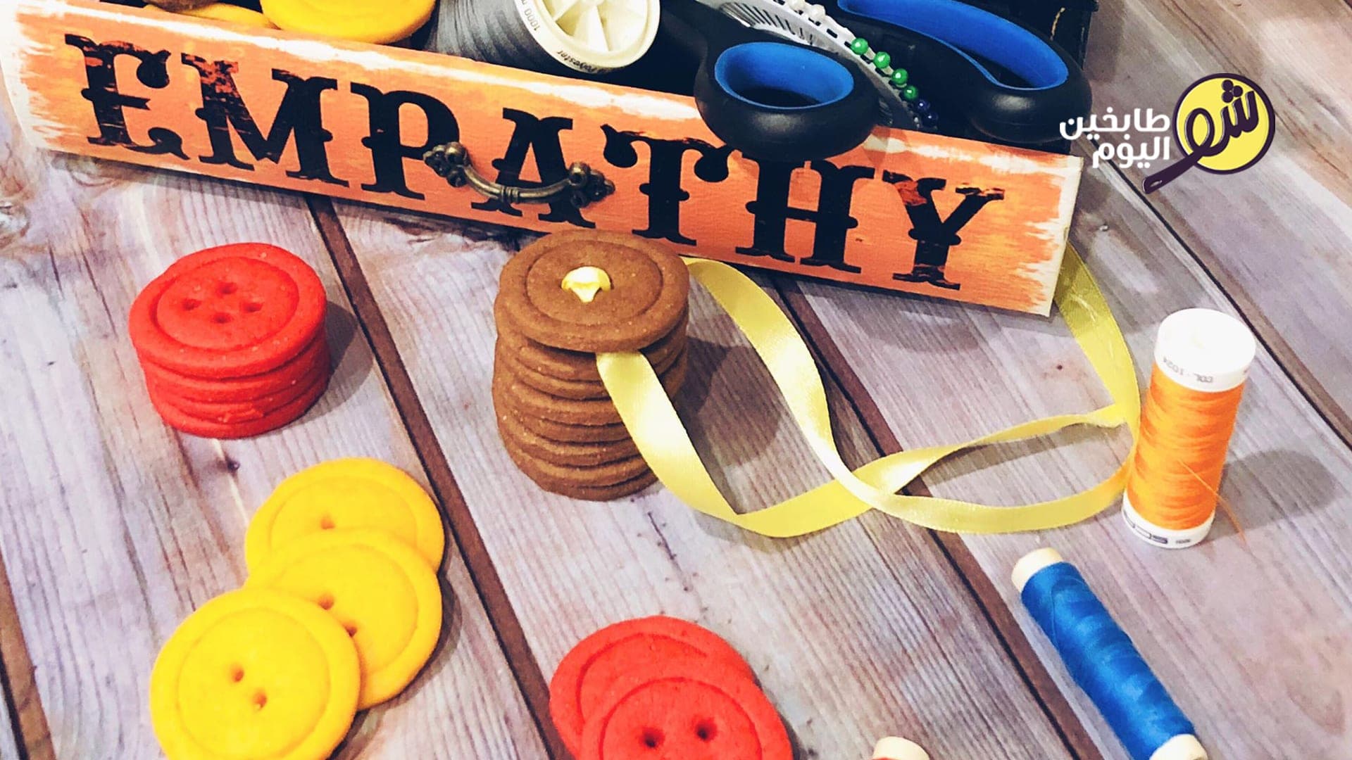 Colorful Button Cookies