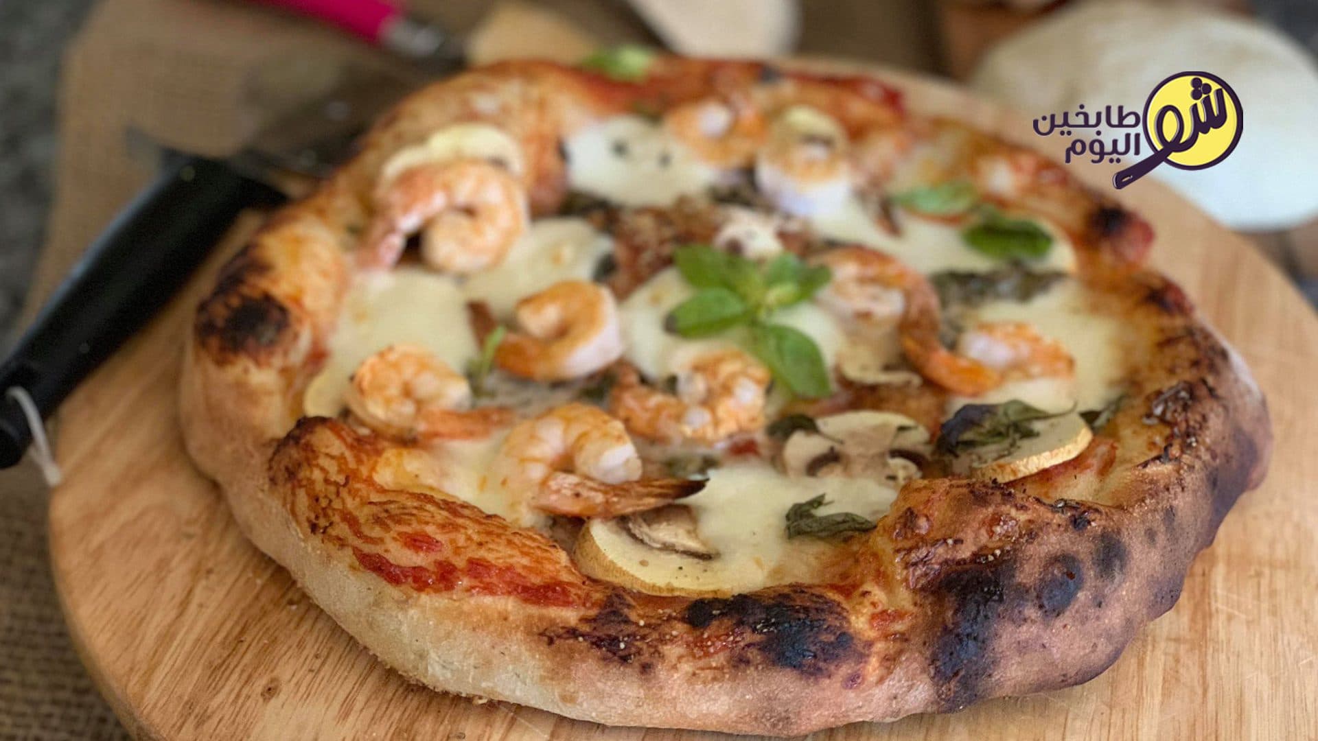 Italian Pizza with White and Red Sauce