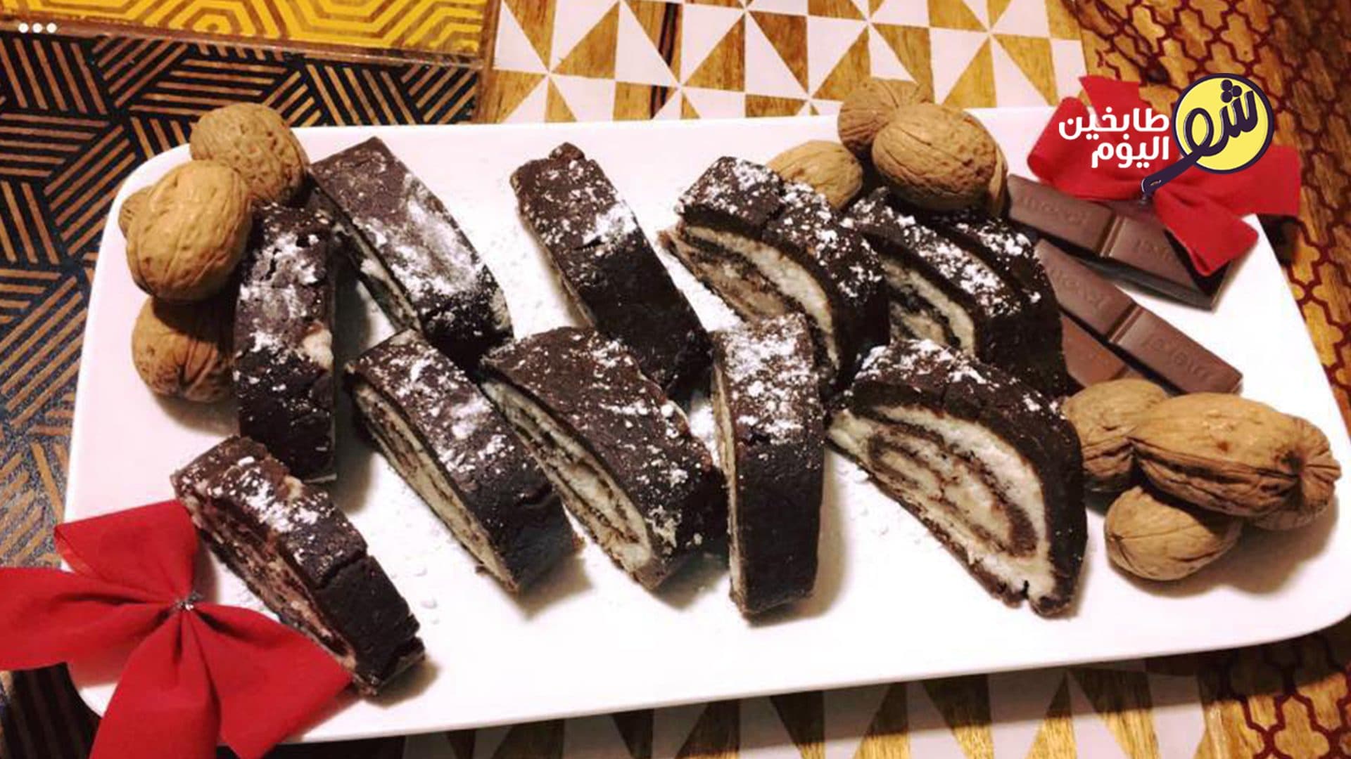 Swiss Roll Biscuit (No-Bake)