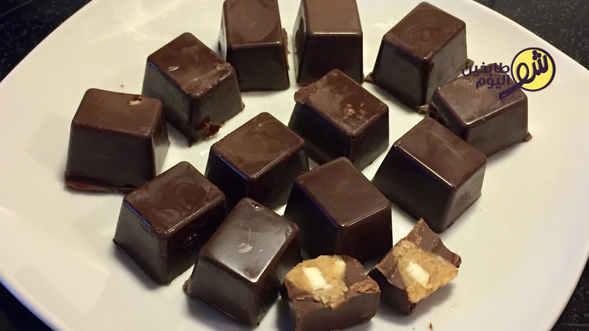 Chocolate Filled with Almonds and Walnuts