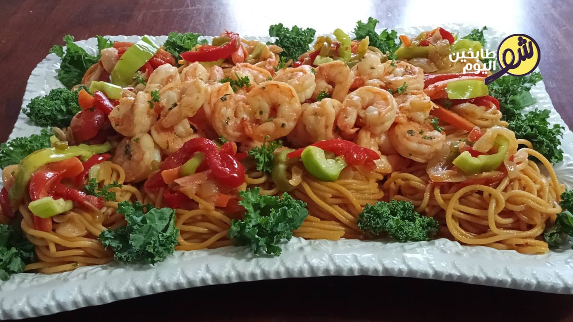 Chinese-Style Noodles with Shrimp