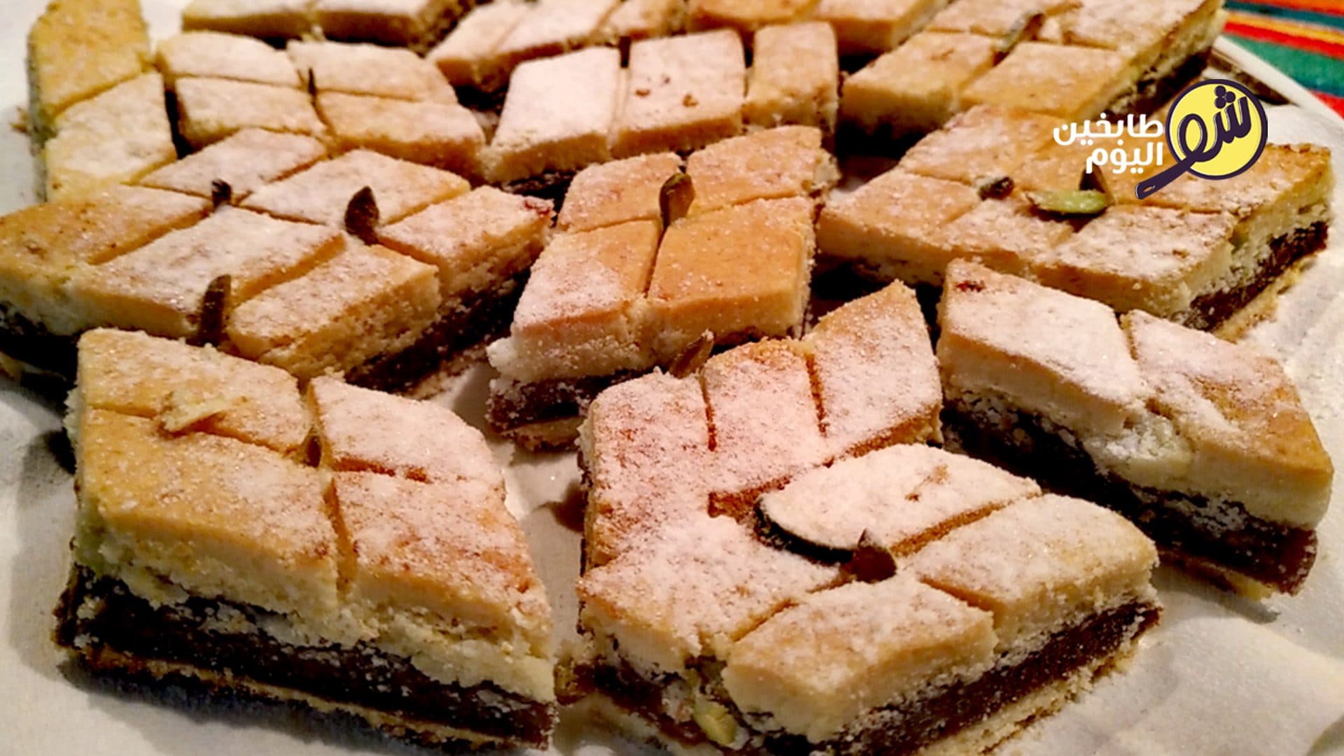 Mamoul Layered with Dates (No Semolina)