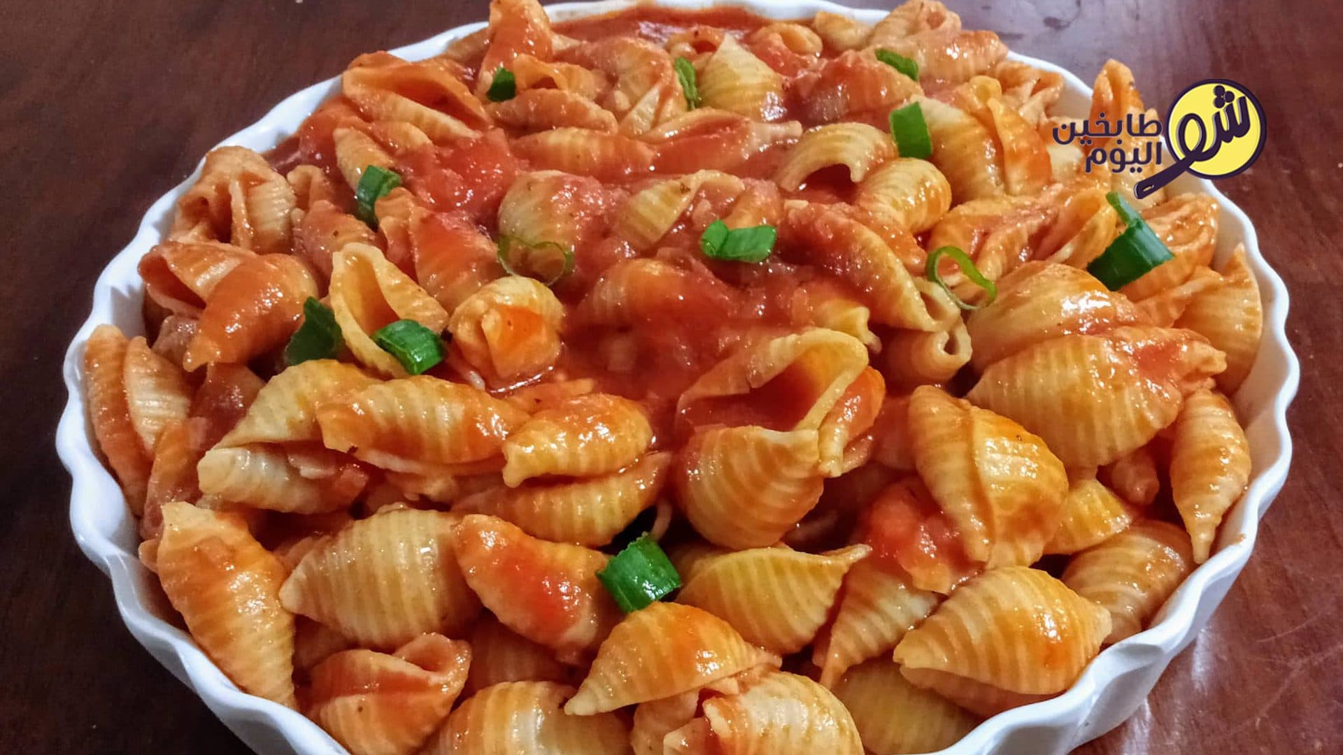 Shell Pasta in Red Sauce