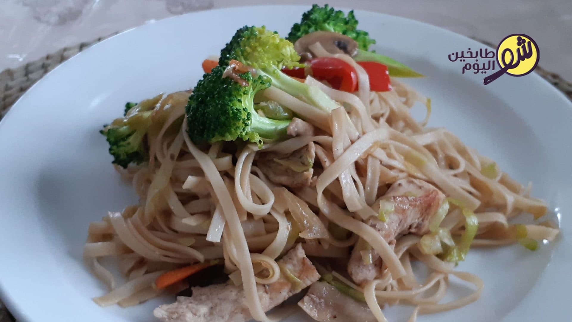 Chinese Noodles with Chicken and Vegetables