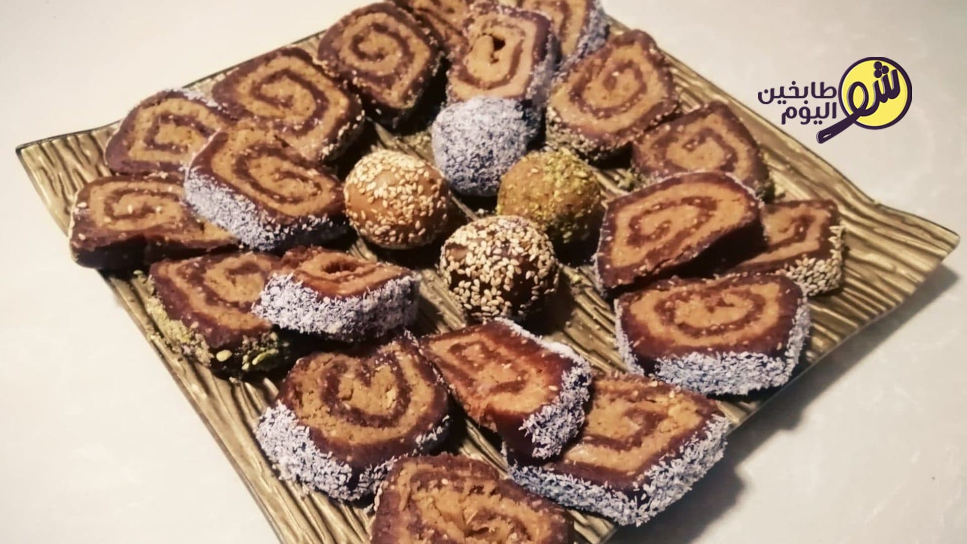 Date and Biscuit Swiss Roll