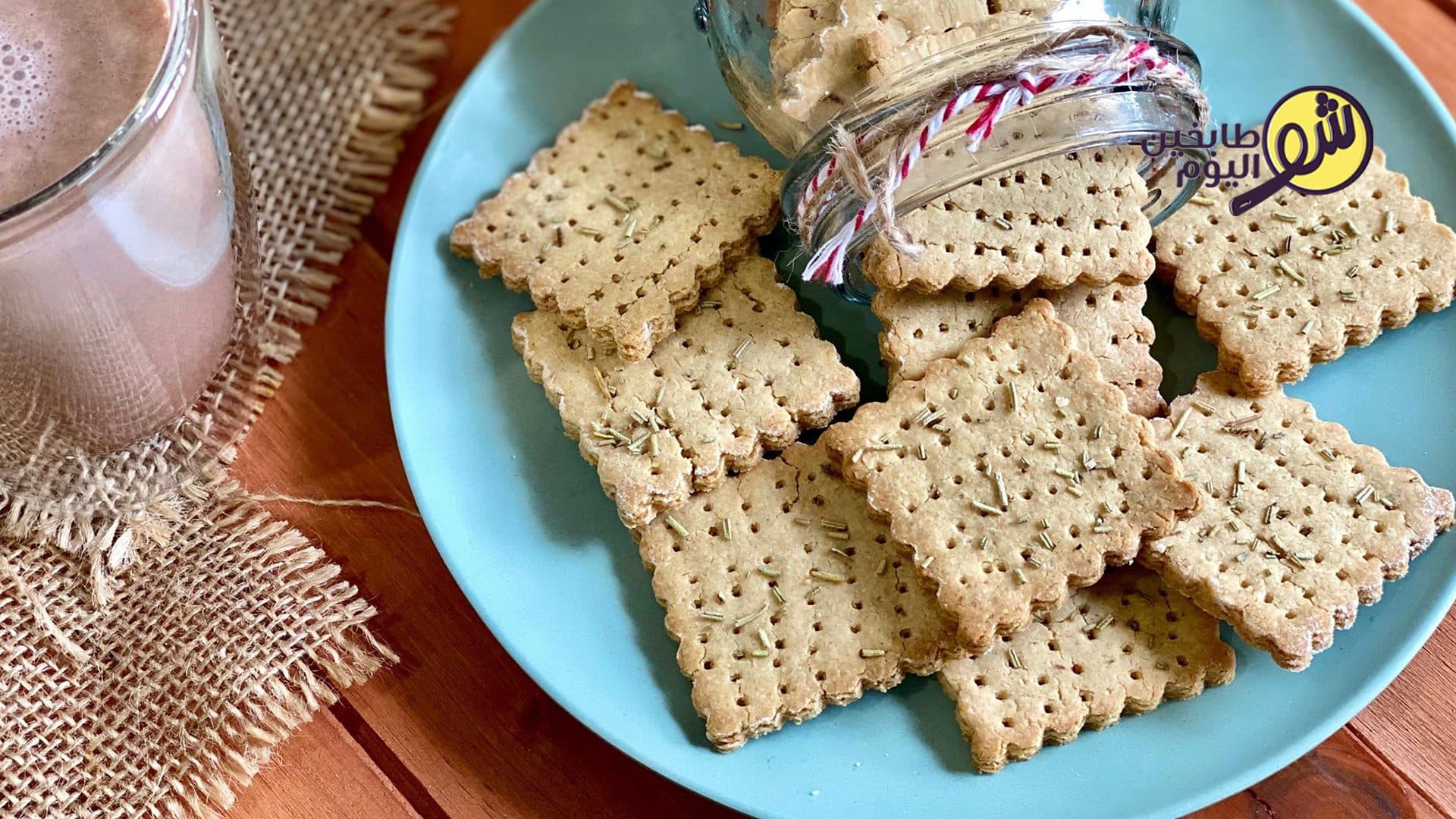 البسكويت المالح بالشوفان والجبنة