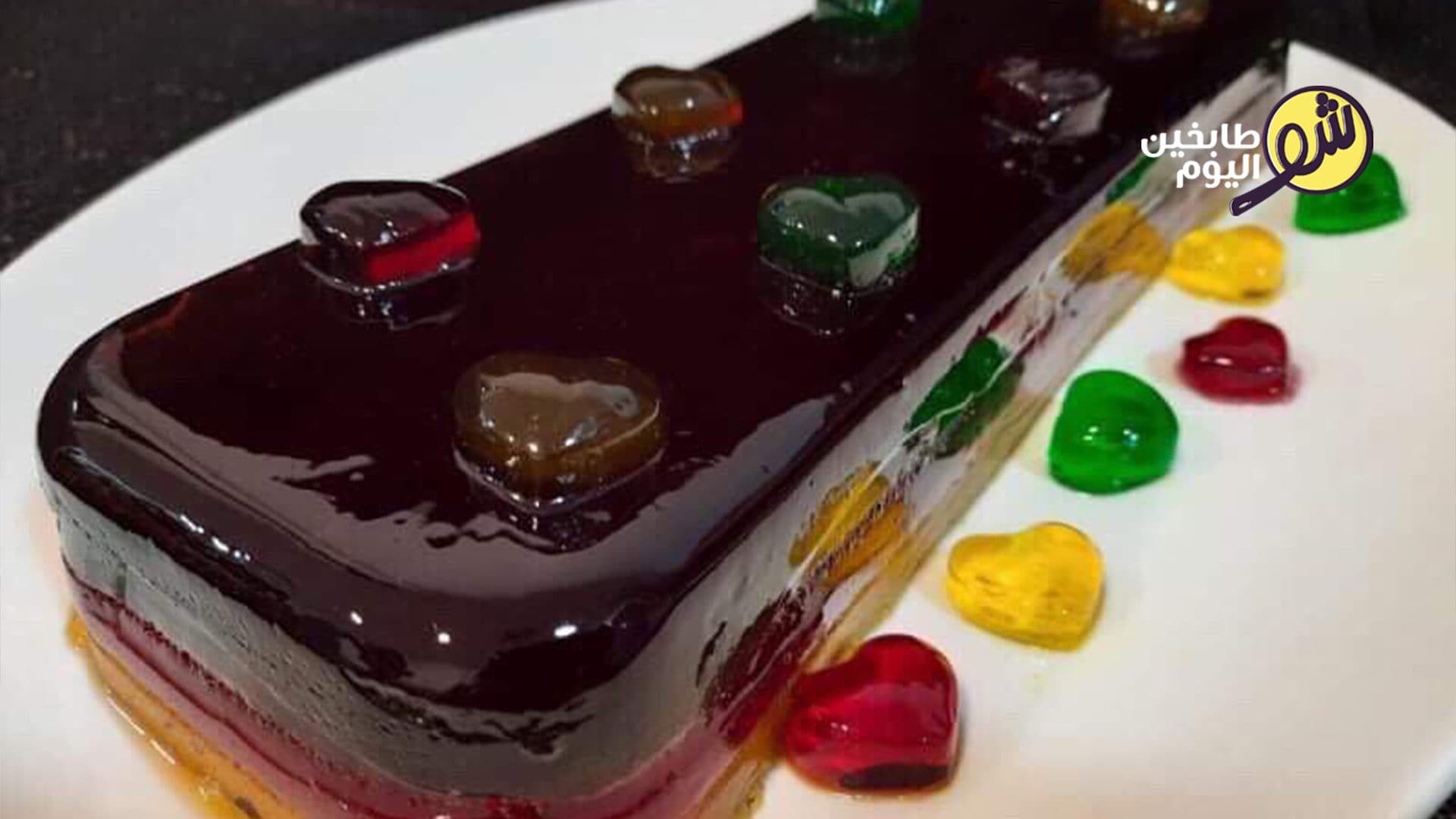 Colorful Layered Jello Mold