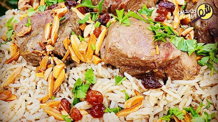 رز التطبيقة باللحمة المفرومة