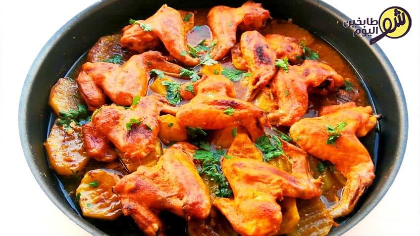 Baked Chicken Wings and Potato Tray Bake