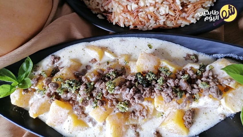 طريقة عمل يقطين باللبن