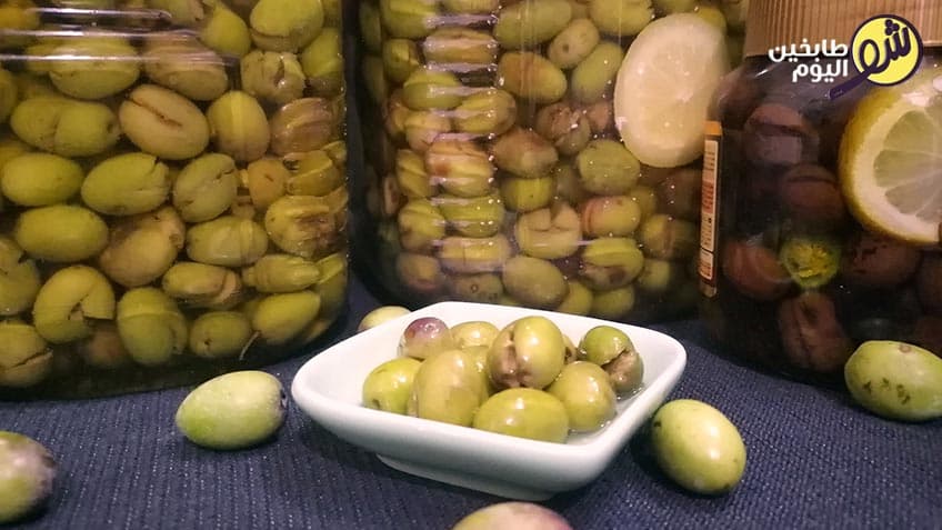 Pickled Green Olives