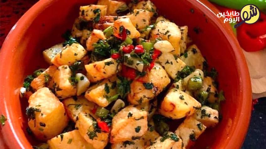 Spicy Potato with Cilantro and Garlic