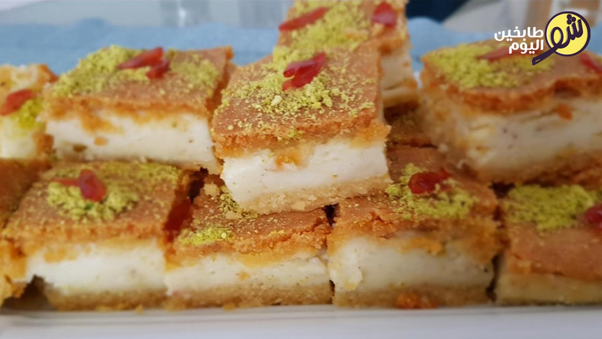 اسهل طريقة لعمل معمول مد بالقشطة